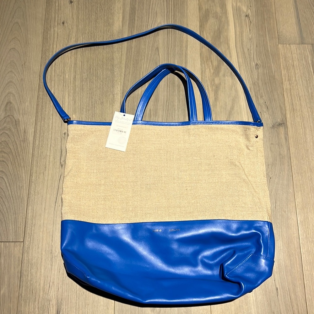 BEAUTIFUL! Alice D canvas and leather tote